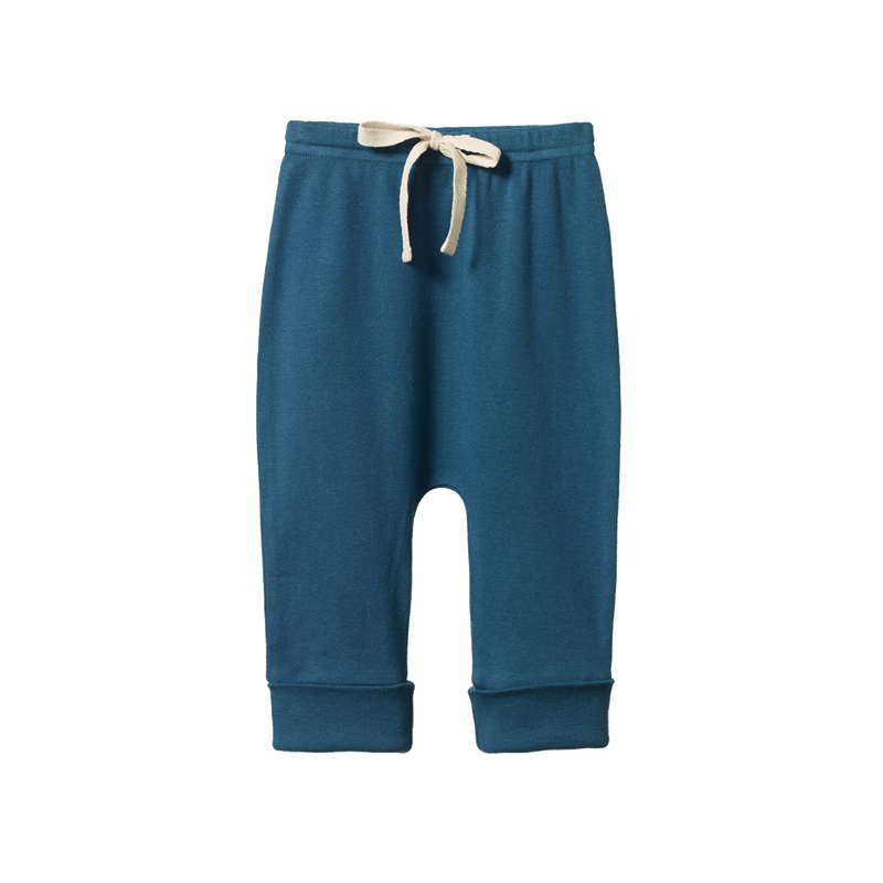 Nature Baby Cotton Drawstring Pants - Teal