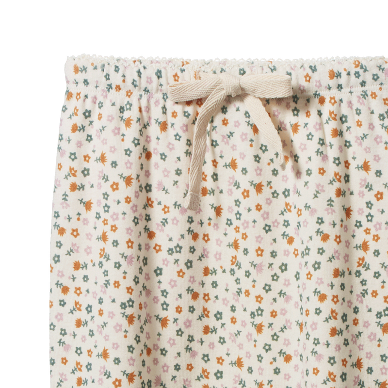 Nature Baby Footed Rompers - Pollyanna Print