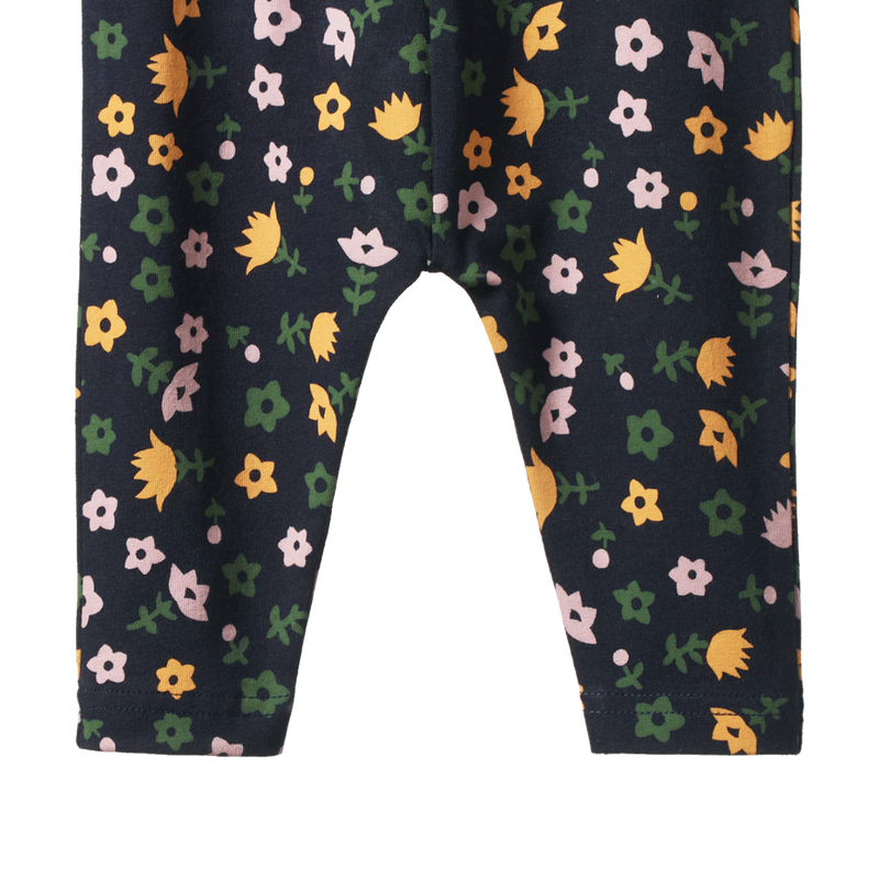 Nature Baby Leggings - Navy Pollyanna Print