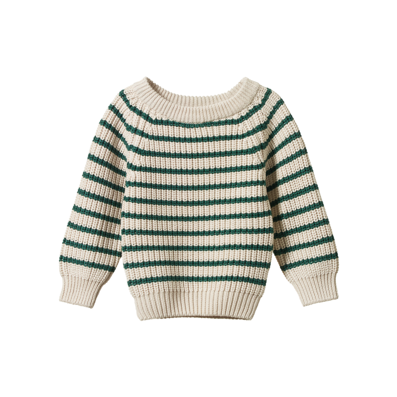 Nature Baby Billy Jumper - Pine Sailor Stripe