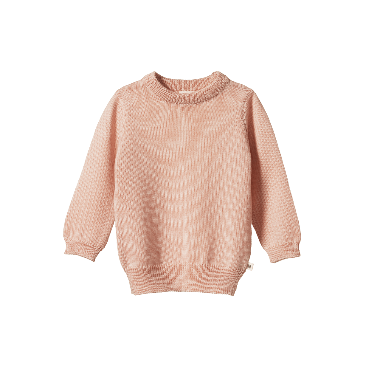 Nature Baby Merino Knit Pullover - Rose Dust