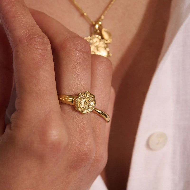 Murkani Loved Always Ring in 18kt Yellow Gold Size