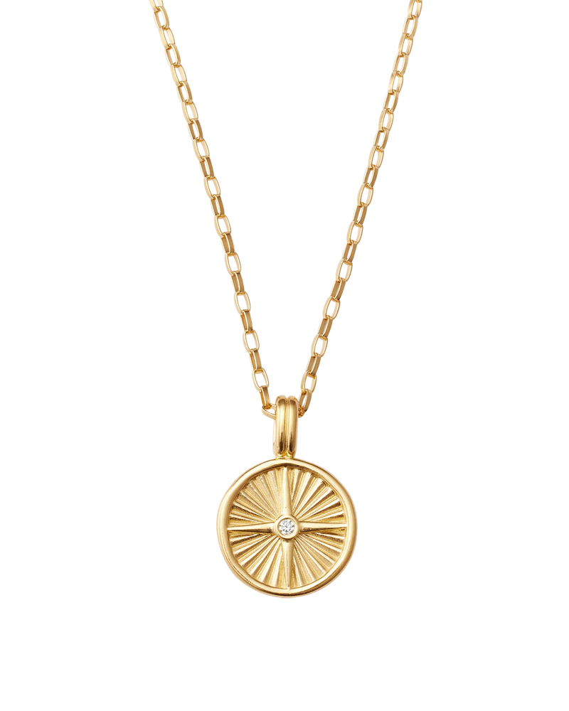 Kirstin Ash Wander Coin Necklace 18k Gold