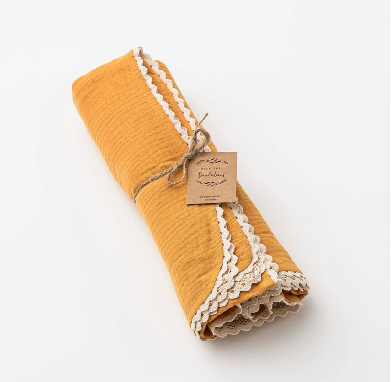 Over The Dandelions Organic Muslin Swaddle
