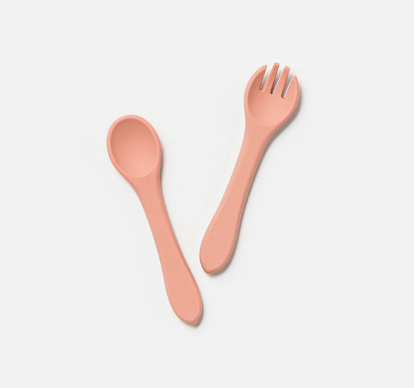 SILICONE FORK & SPOON SET
