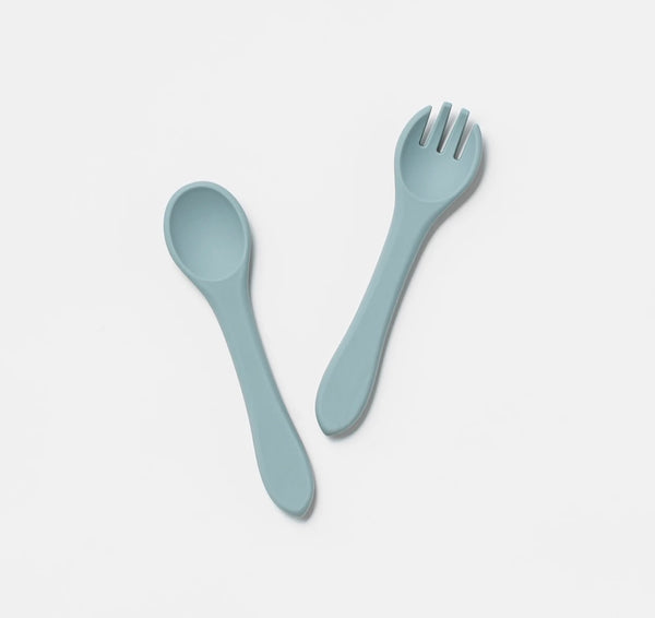 SILICONE FORK & SPOON SET